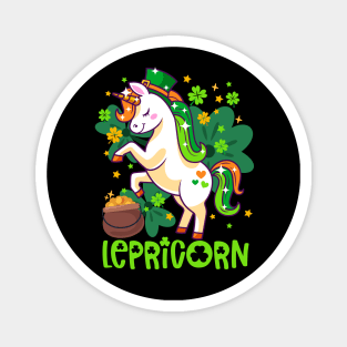 Unicorn Lepricorn St Patricks Day Leprechauns Girls Women Magnet